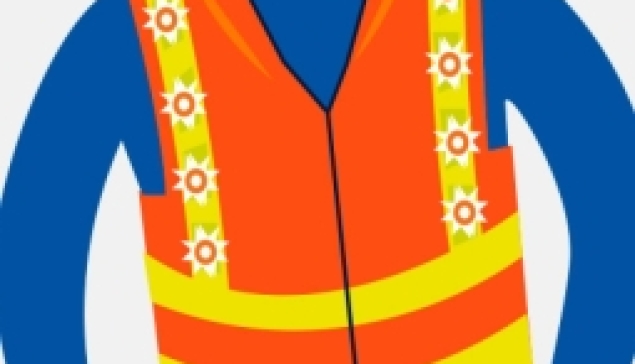 Gilet haute visibilité à led